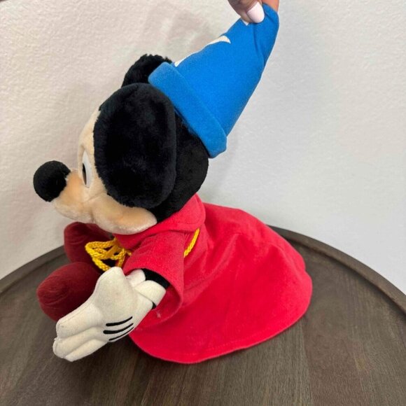 Disney Walt Disney World Sorcerer Mickey Mouse Plush Toy Fantasia Wizard - Picture 5 of 9